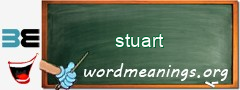 WordMeaning blackboard for stuart